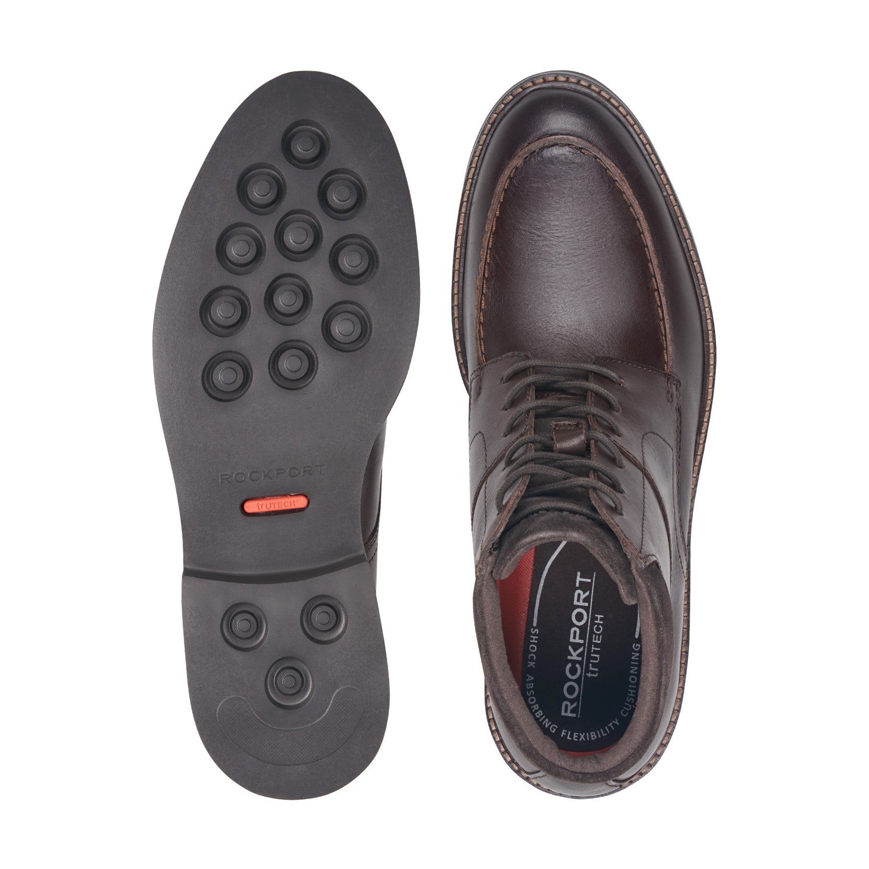 Rockport / Macklin Moc Toe Lace-Up Leather Boots