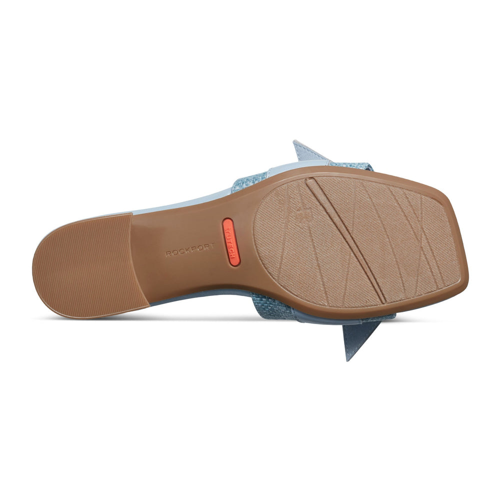 Rockport / Carsie Block Heel Square Toe Slip-on Sandals