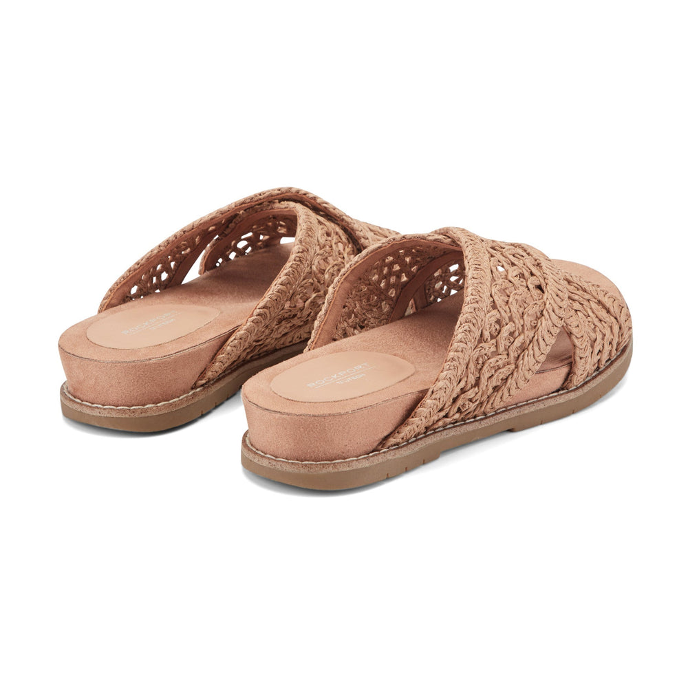 Rockport / Zora Open Toe Slip-on Flat Casual Sandals