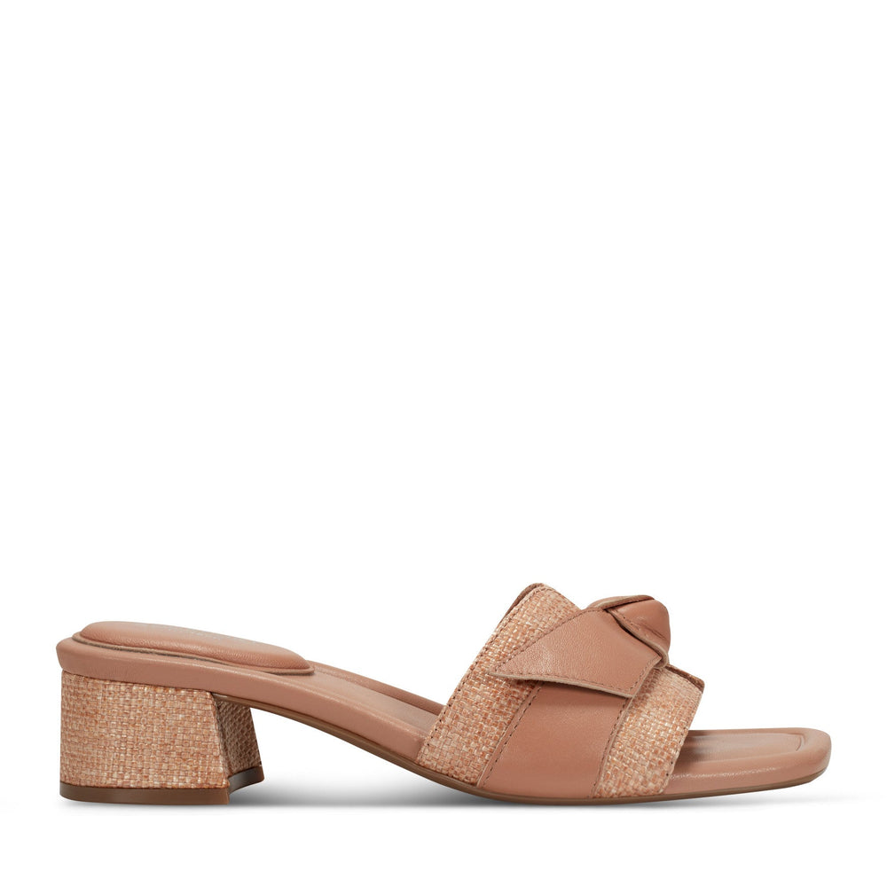 Rockport / Carsie Block Heel Square Toe Slip-on Sandals